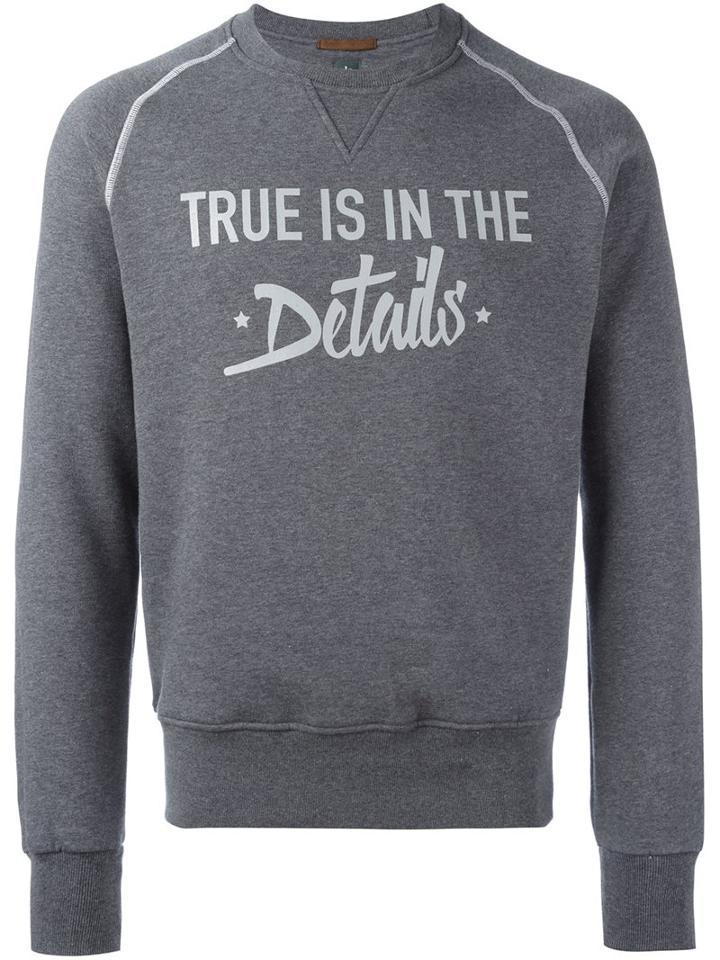 Eleventy Quote Print Sweatshirt