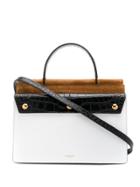 Burberry Crocodile-embossed Tote Bag - White