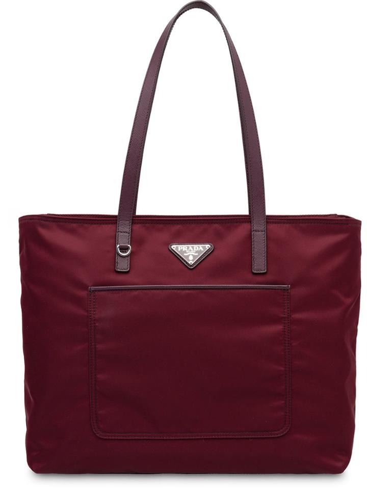 Prada Zipped Tote - Red