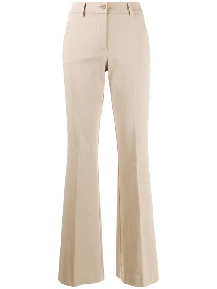 P.a.r.o.s.h. Stripe Flared Trousers - Neutrals