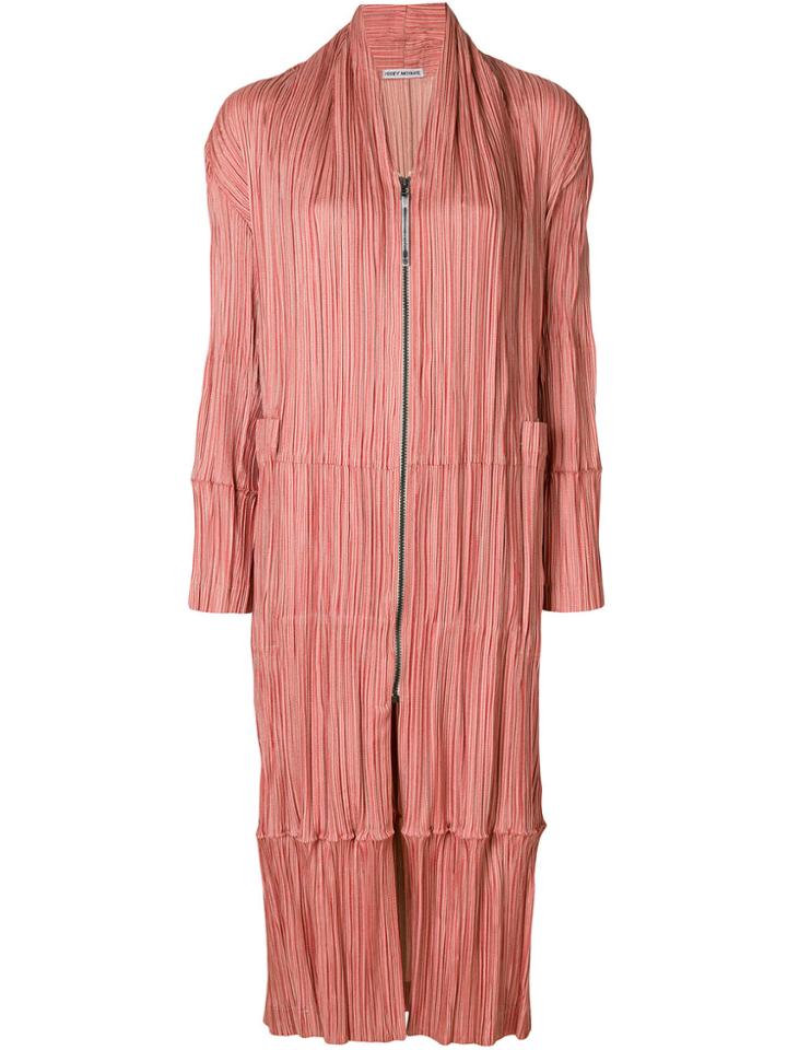 Issey Miyake Vintage Pleated Coat - Yellow & Orange