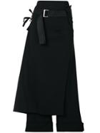 132 5. Issey Miyake Wrap Front Wide Leg Trousers - Black