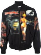 Givenchy Printed Bomber Jacket, Men's, Size: Xl, Black, Cotton/viscose