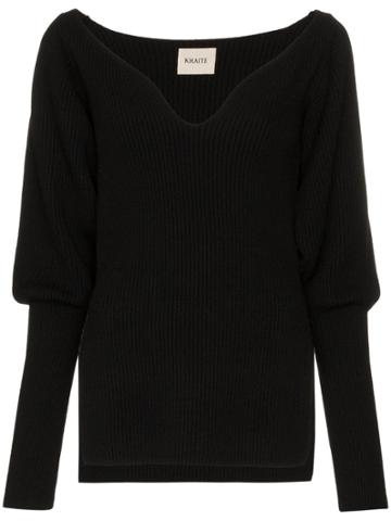 Khaite Khaite Natasha Knt Cn Pff Ls - Black