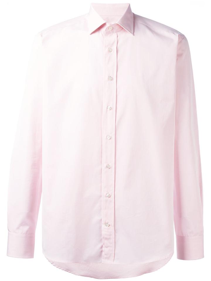 Etro Classic Shirt, Men's, Size: 41, Pink/purple, Cotton