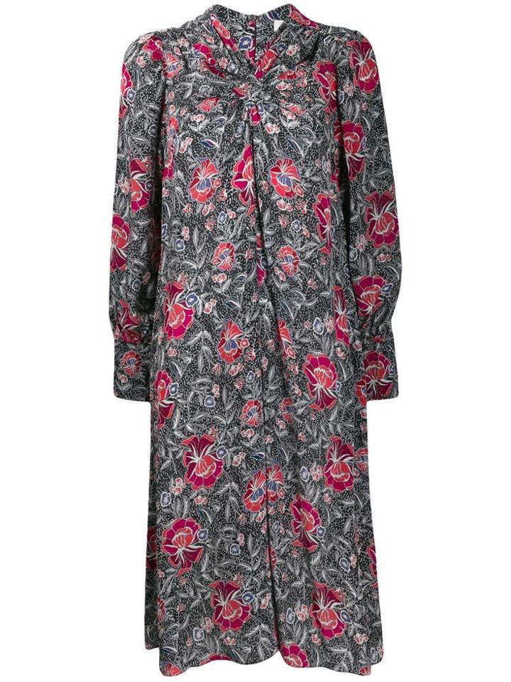 Isabel Marant Étoile Ruched Neck Dress - Black