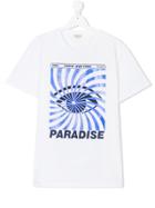 Kenzo Kids Eye Paradise Print T-shirt - White