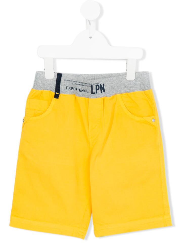 Lapin House - Contrast Waistband Shorts - Kids - Cotton/spandex/elastane - 3 Yrs, Yellow/orange