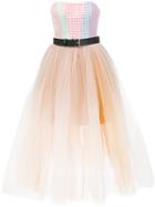Natasha Zinko Full Skirt Strapless Dress, Women's, Size: 36, Polyamide/polyester/acetate