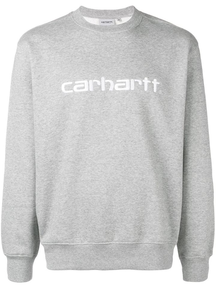 Carhartt Heritage Logo Embroidered Sweatshirt - Grey