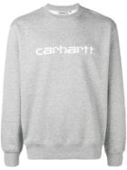 Carhartt Heritage Logo Embroidered Sweatshirt - Grey