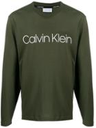 Calvin Klein Logo Print Sweatshirt - Green