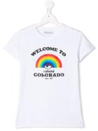 Chiara Ferragni Kids 'welcome To Colorado' Printed T-shirt - White