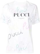 Emilio Pucci Pucci Pucci Print T-shirt - White