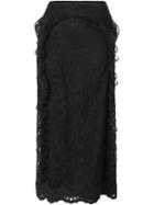 Simone Rocha Frill Trim Lace Skirt