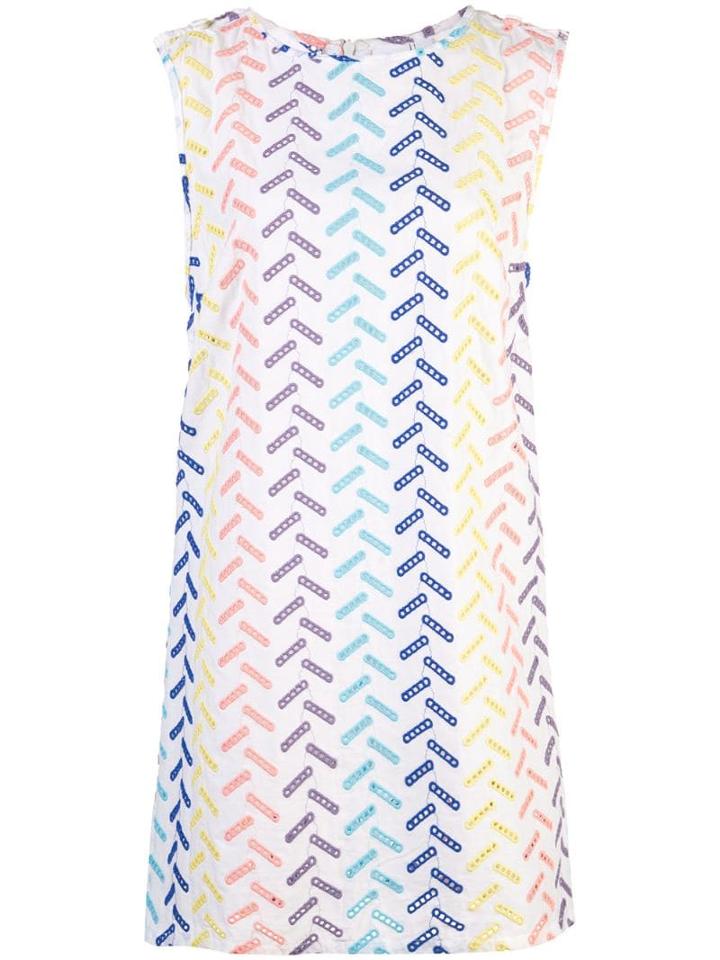 Onia Embroidered Mini Dress - White