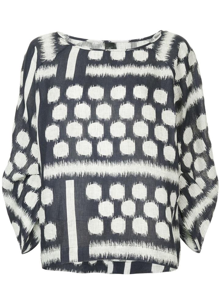 Zero + Maria Cornejo Print Blouse - Blue