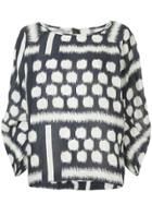 Zero + Maria Cornejo Print Blouse - Blue