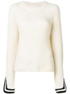 Helmut Lang Ribbed Sweater - Neutrals