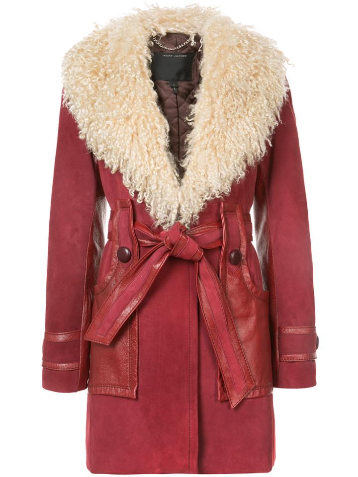 Marc Jacobs Belted Waist Coat - Pink & Purple