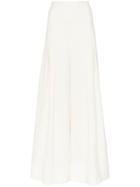 Jacquemus High-waisted Wide Leg Pleated Trousers - White