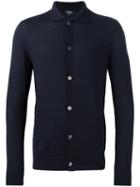 A.p.c. Classic Collar Cardigan, Men's, Size: Xs, Blue, Silk/merino