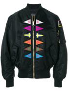 Marcelo Burlon County Of Milan Flags Alpha Bomber Jacket - Black