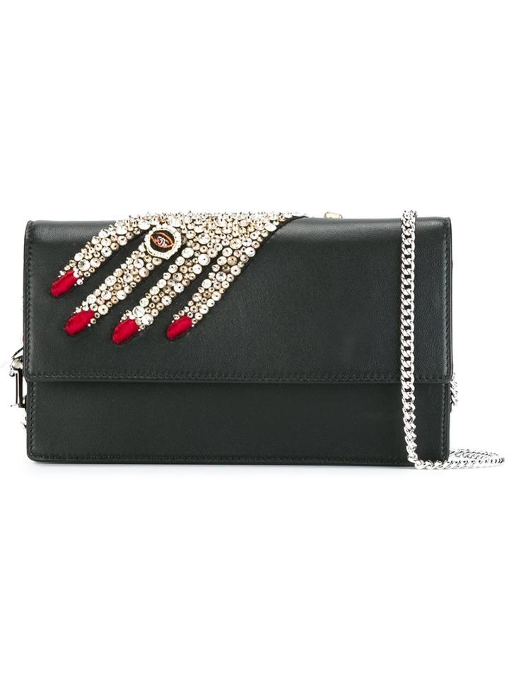 Alexander Mcqueen Embellished Hand Clutch