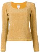 Moschino Vintage 2000's Square Neck Top - Yellow