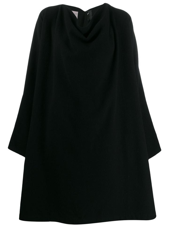 Yohji Yamamoto Pre-owned 1990s Draped Loose-fit Knee-length Coat -
