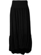 Sonia Rykiel - Pleated Skirt - Women - Silk/acetate/viscose - 36, Black, Silk/acetate/viscose