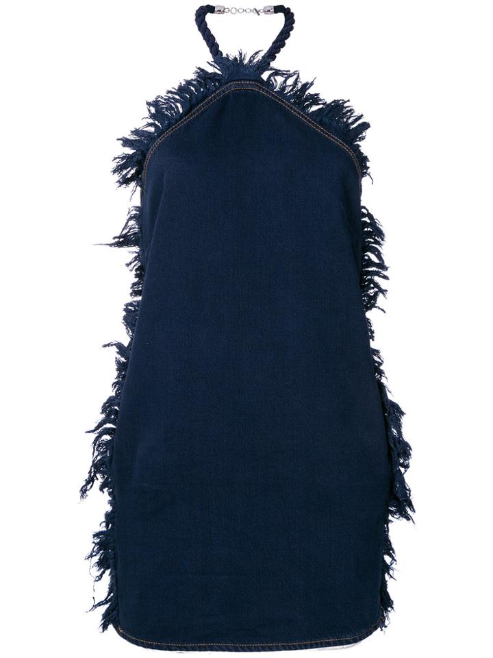 Pinko Gardenia Halter Dress - Blue