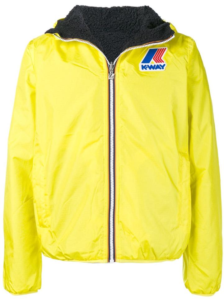 K-way Padded Hooded Jacket - Yellow & Orange