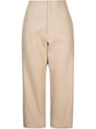 Astraet Cropped Trousers, Women's, Size: 1, Nude/neutrals, Cotton/polyester/polyurethane