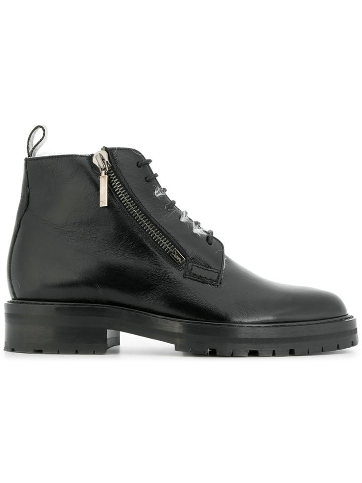 Saint Laurent Biker Ankle Boots - Black