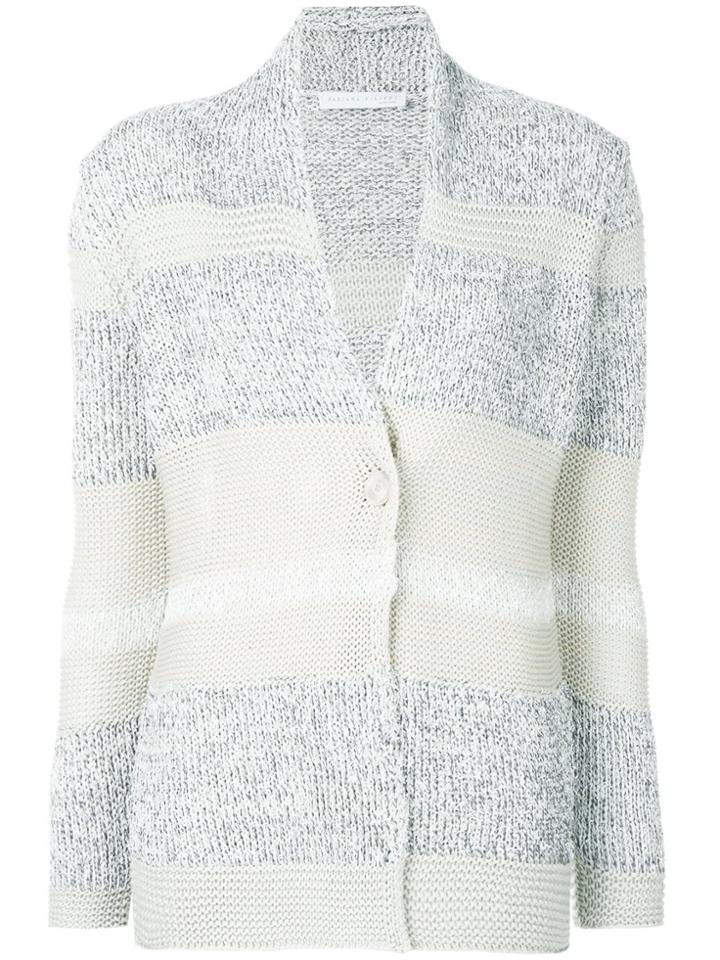 Fabiana Filippi Striped Slouch Cardigan - Nude & Neutrals