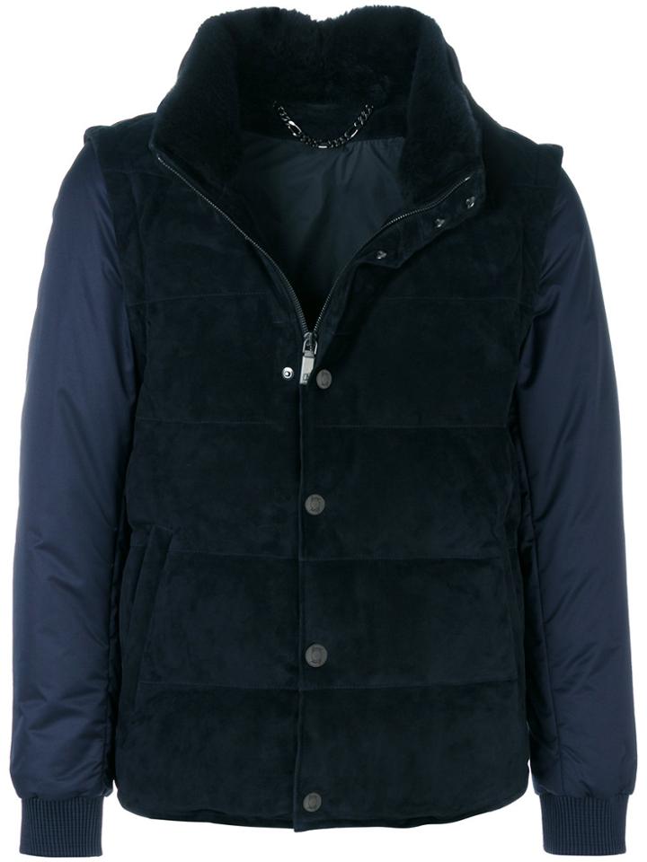 Brioni Gilet-look Padded Jacket - Black