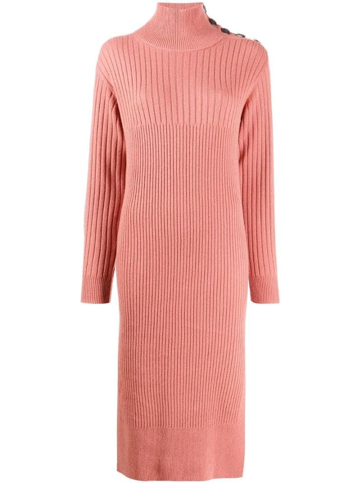 See By Chloé Knitted Jumper Dress - Pink