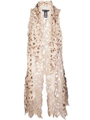 Peachoo + Krejberg Eyelet Embroidered Vest