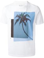 Maison Margiela Palm Tree Print T-shirt, Men's, Size: 48, White, Cotton