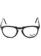 Persol Foldable Glasses, Black, Acetate