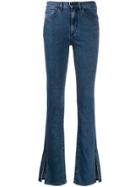 3x1 High-rise Ankle-slit Jeans - Blue