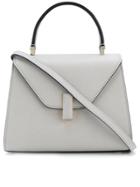 Valextra Mini Trapeze Shoulder Bag - Grey