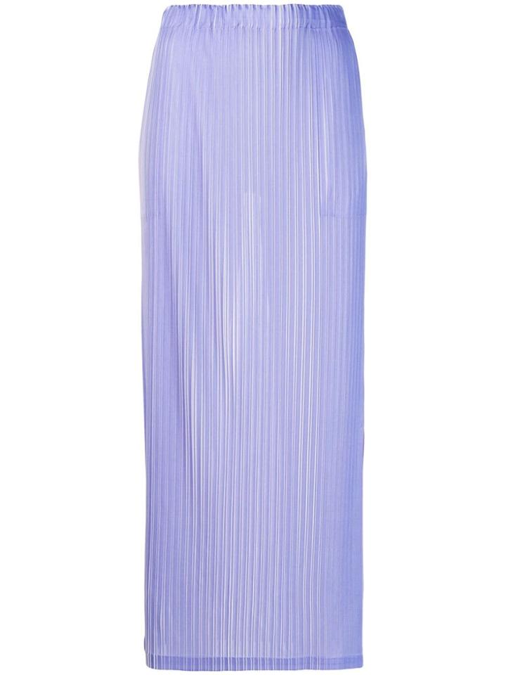 Pleats Please By Issey Miyake Pleated Skirt - Purple