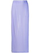 Pleats Please By Issey Miyake Pleated Skirt - Purple