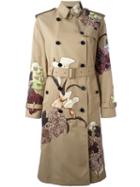 Valentino 'kimono 1997' Trench Coat, Women's, Size: 42, Nude/neutrals, Polyester/cotton/silk