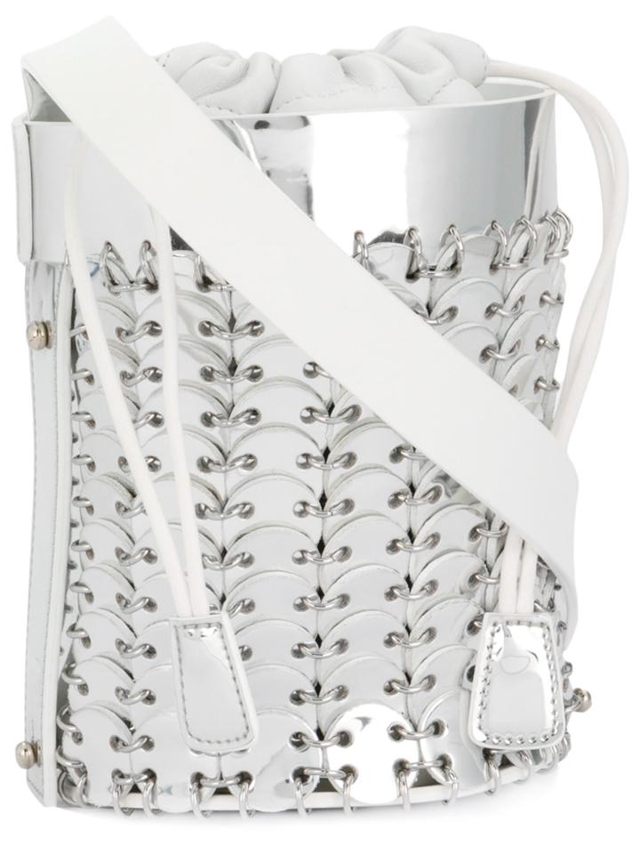 Paco Rabanne Metal Trim Cross-body Bag - Metallic