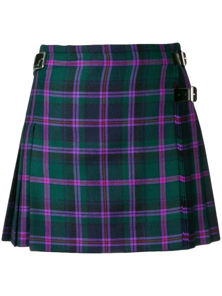 Christopher Kane Mini Kilt - Green