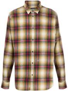 Dsquared2 Checked Long Sleeve Shirt - Gold