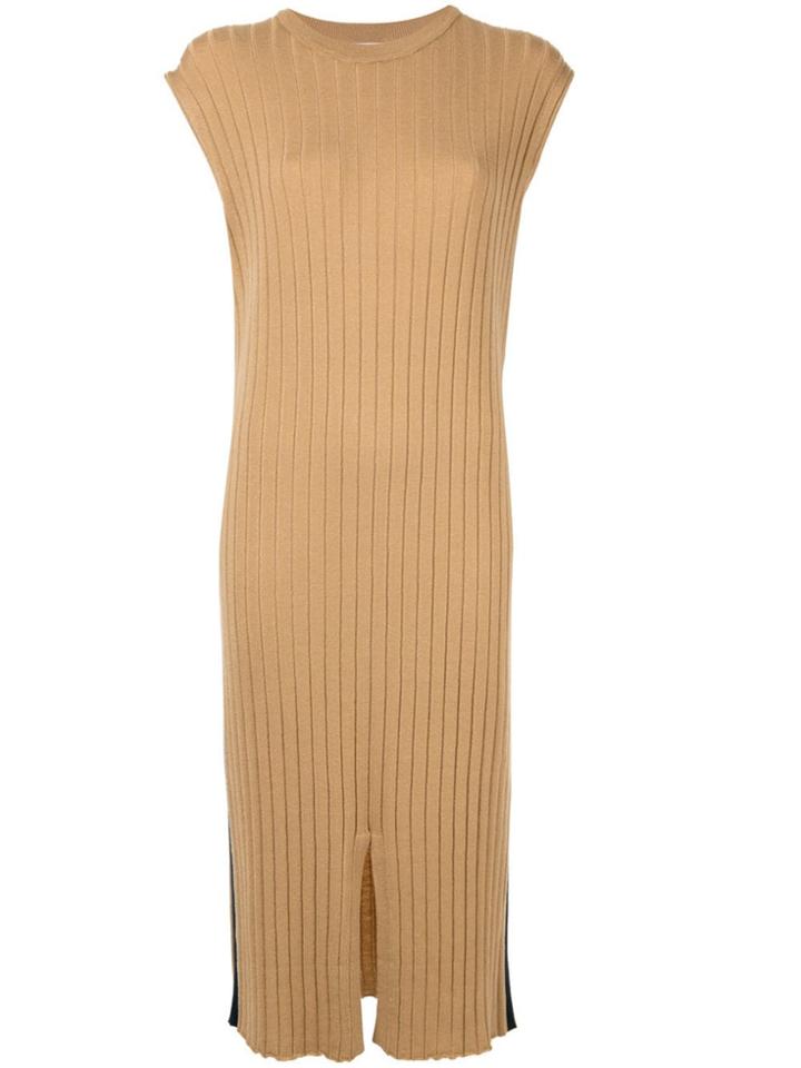 Guild Prime Ribbed Knit Midi Dress - Do Not Use - Beige